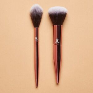MODA / Limited Edition 2PC Powder + Soft Glow Brushes / Rose Gold